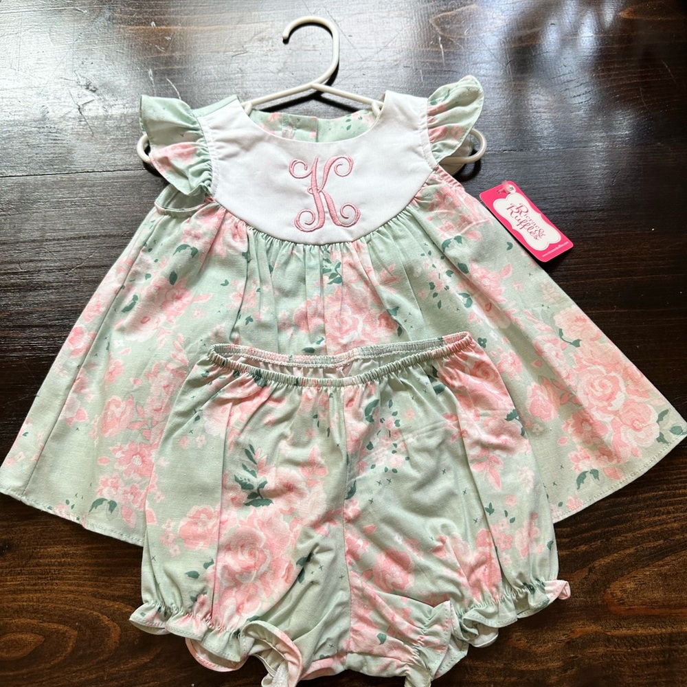 Monogram K Dress with bloomers
